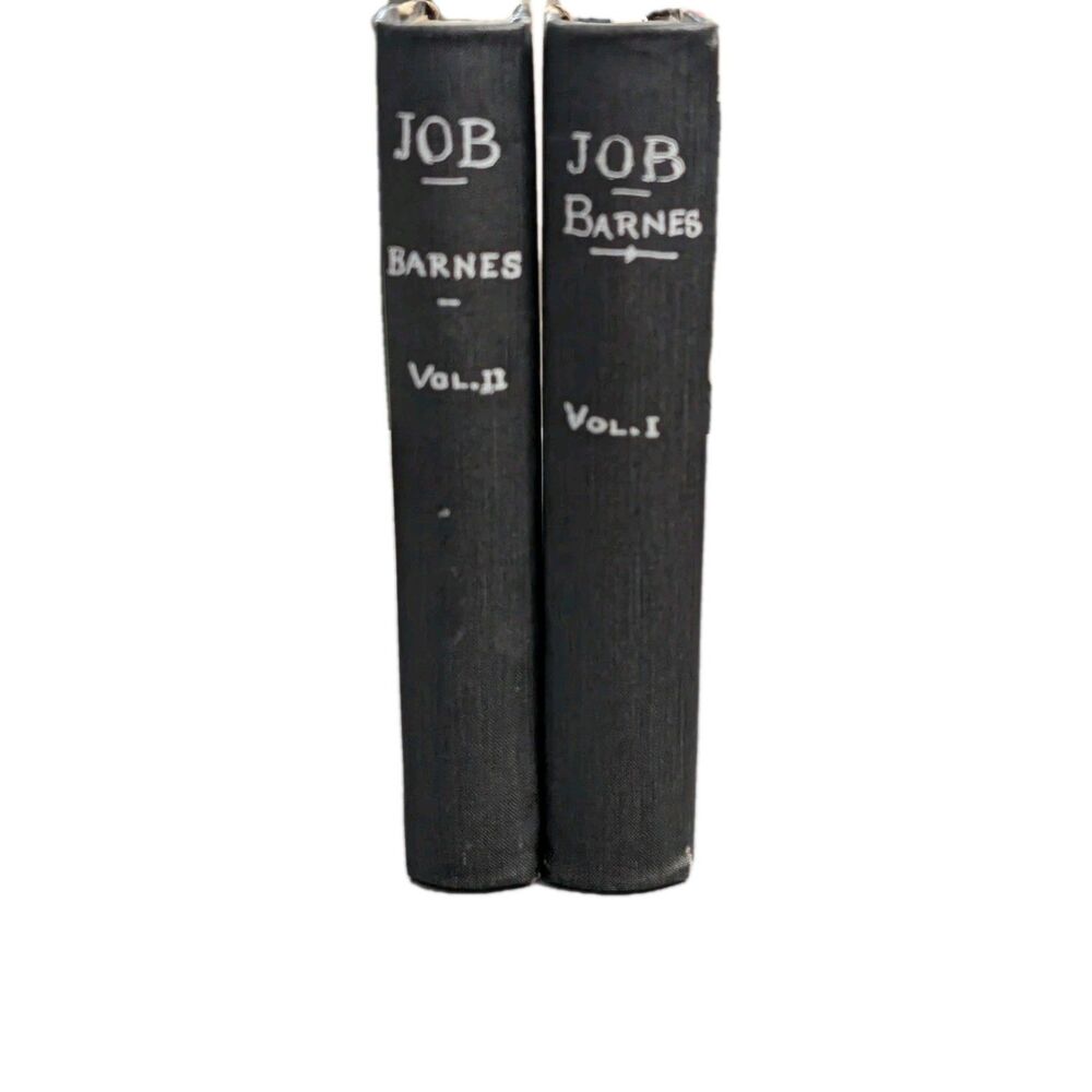 Antique 1863 Notes New Improved Ed. The Book of Job Vol 1 & 2; Albert Barnes